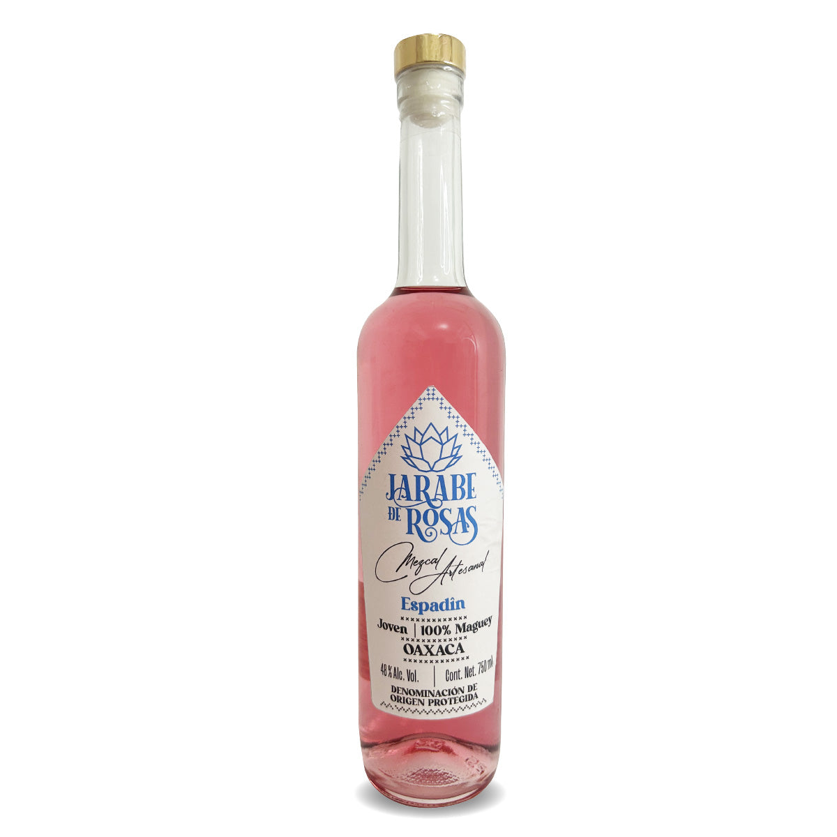 Mezcal artesanal  Jarabe de Rosas 750 ml  espadín