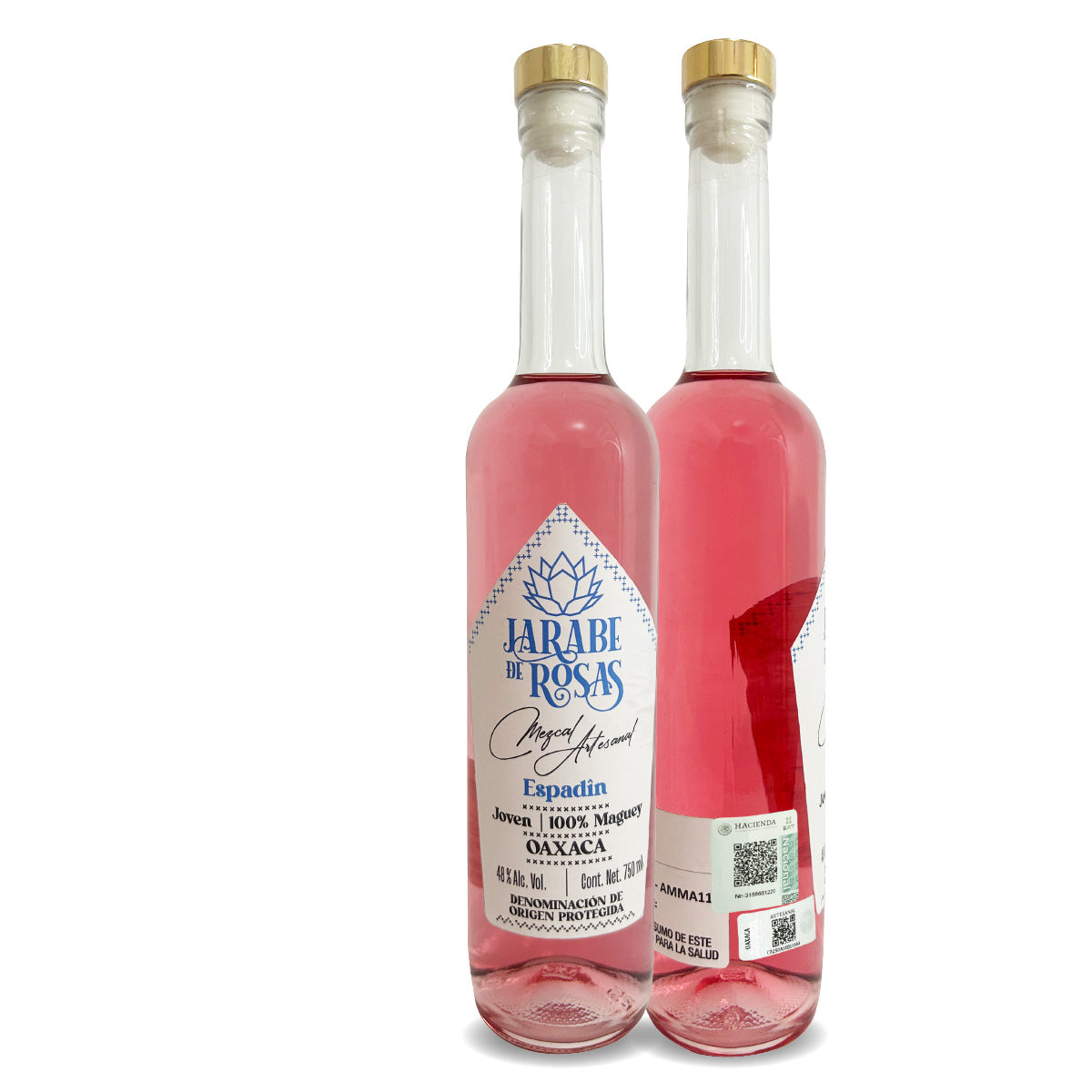 Mezcal artesanal  Jarabe de Rosas 750 ml  espadín