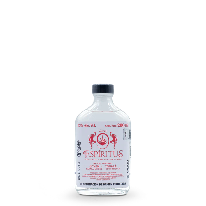 Mezcal Artesanal 9 Espíritus 200 ml Joven  Tobalá